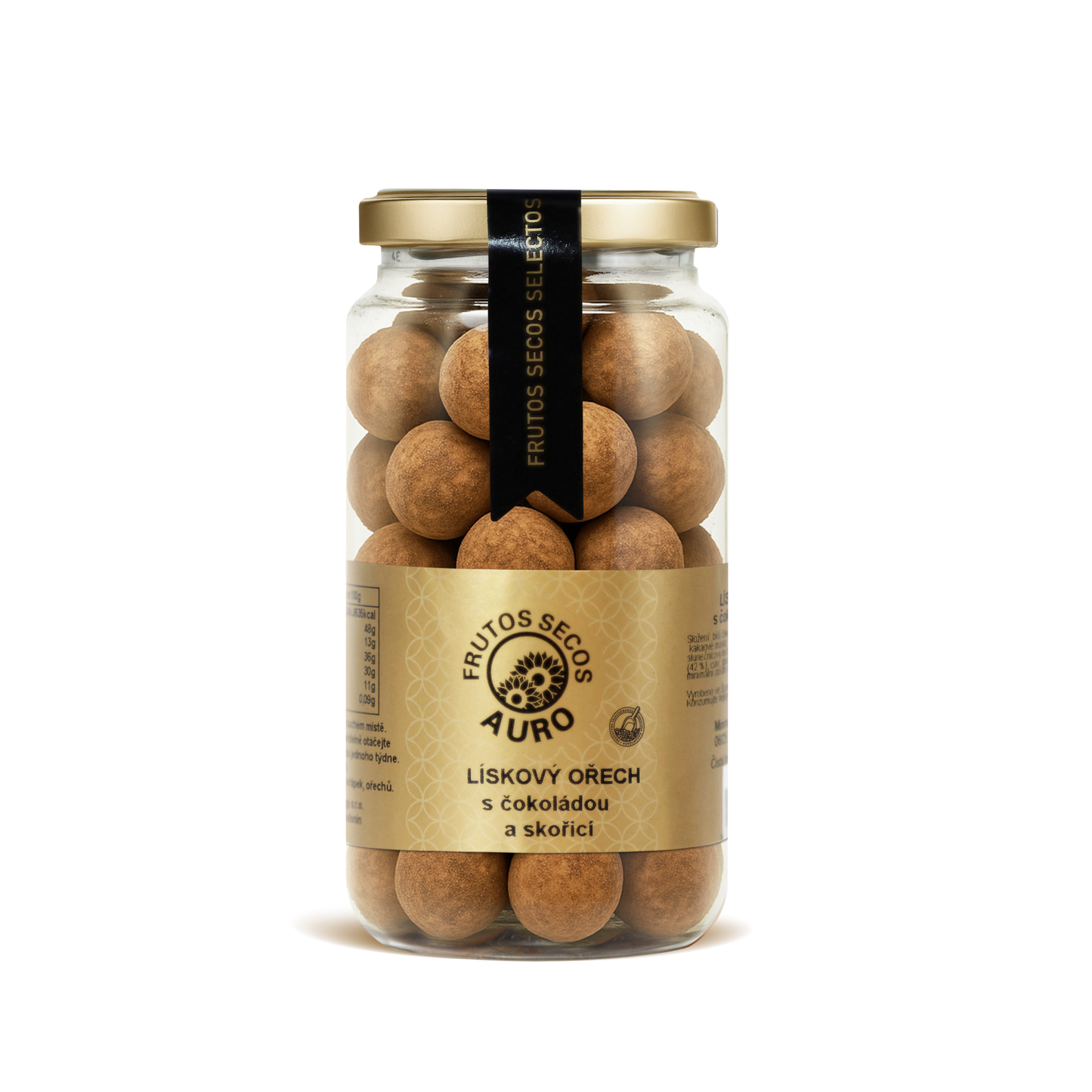 Lískové ořechy v bílé čokoládě se skořicí (200g)