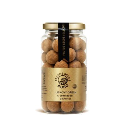 Lískové ořechy v bílé čokoládě se skořicí (200g)