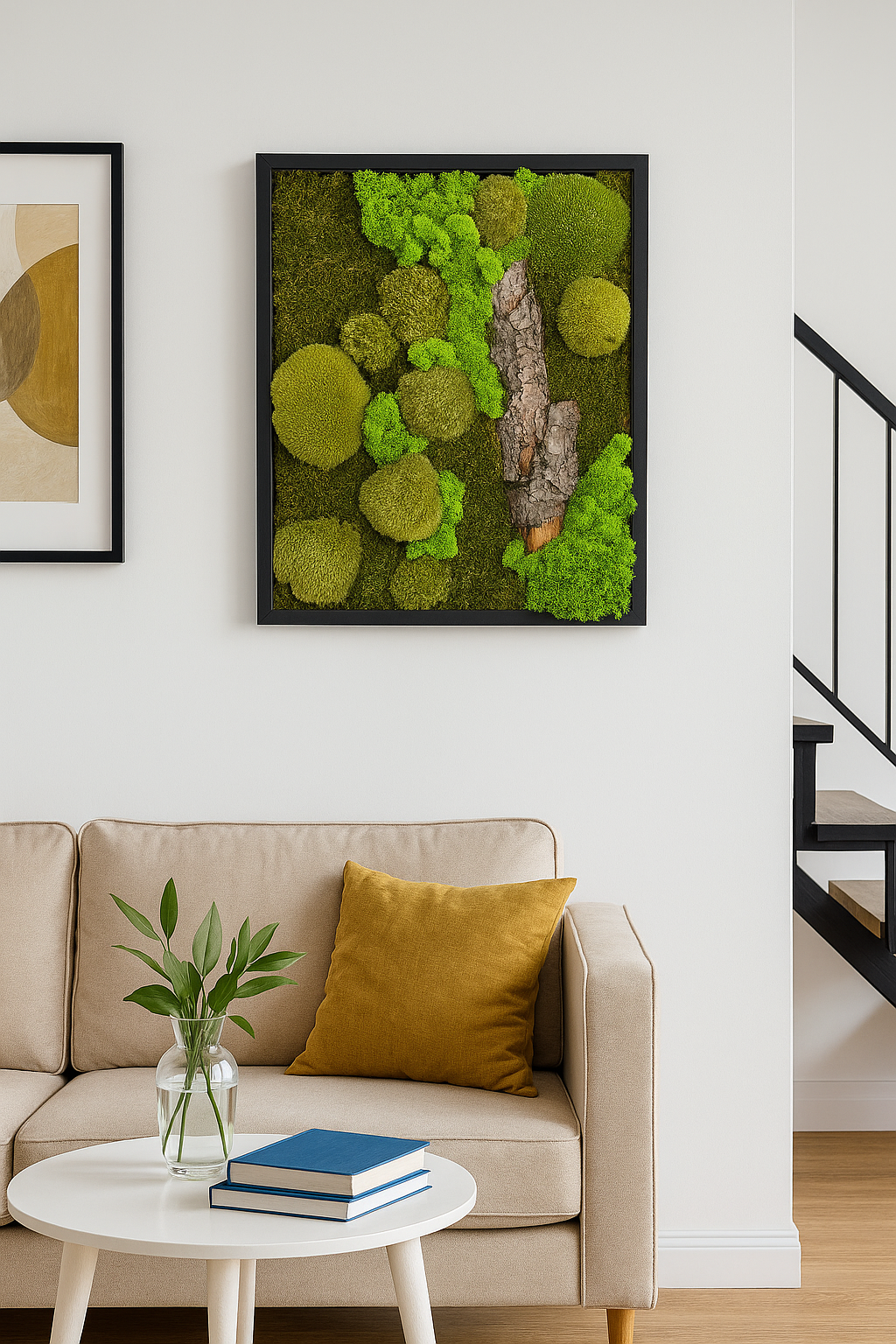 Mechový obraz 42x52cm (černý)